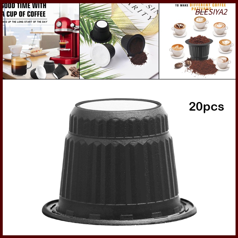 [BLESIYA2]Refillable K Cup Espresso Pods Coffee Filters for Nespresso Coffee Machine