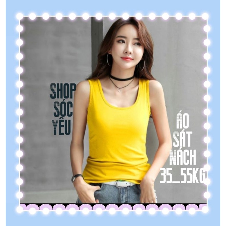 [SHOPEE TRỢ GIÁ ] Áo thun sát nách 35- 55kg ,áo ba lỗ đủ màu sắc,vải borip dày,mịn,co giãn thoải mái | BigBuy360 - bigbuy360.vn