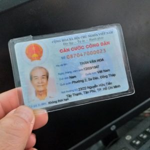 Bao nhựa dẻo (có nắp, 2 mặt trong) bọc thẻ căn cước công dân, thẻ CCCD gắn chip mới, thẻ ngân hàng...