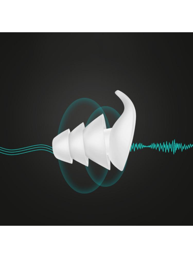 (Hàng Mới Về) 1 Cặp Nút Bịt Tai Bằng Silicon 3 Lớp Chống Ồn Khi Ngủ Tiện Dụng