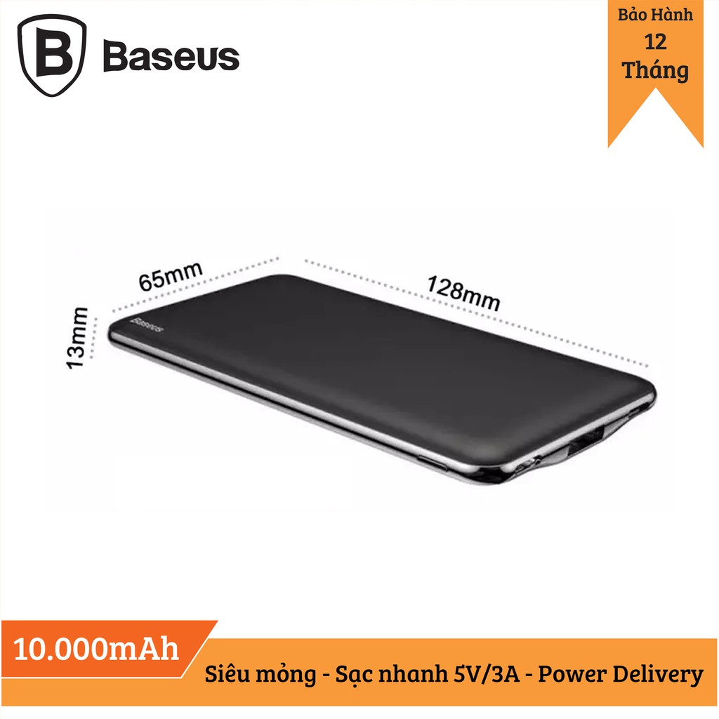 Pin dự phòng Baseus M21 Simbo Smart 10.000mAh - Power Delivery 15W cho Smart Phone và Tablet (Cổng ra Type C 3A Max)