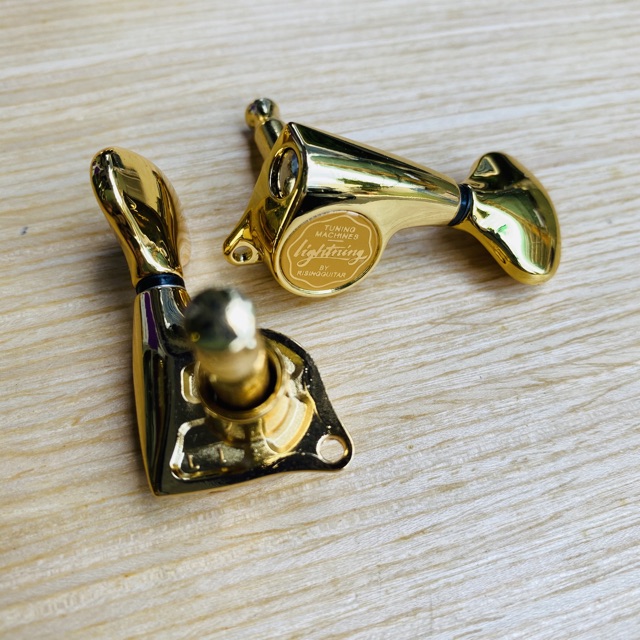 KHOÁ ĐÀN GUITAR ACOUSTIC CAO CẤP LIGHTNING - KHÓA MẠ NIKEN CHỐNG RỈ