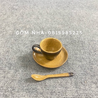 Tách uống cafe espresso/ cà phê máy Men Gốm - coffee / Tách uống trà Bát Tràng