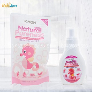 Nước rửa bình sữa K-MOM dạng chai và túi