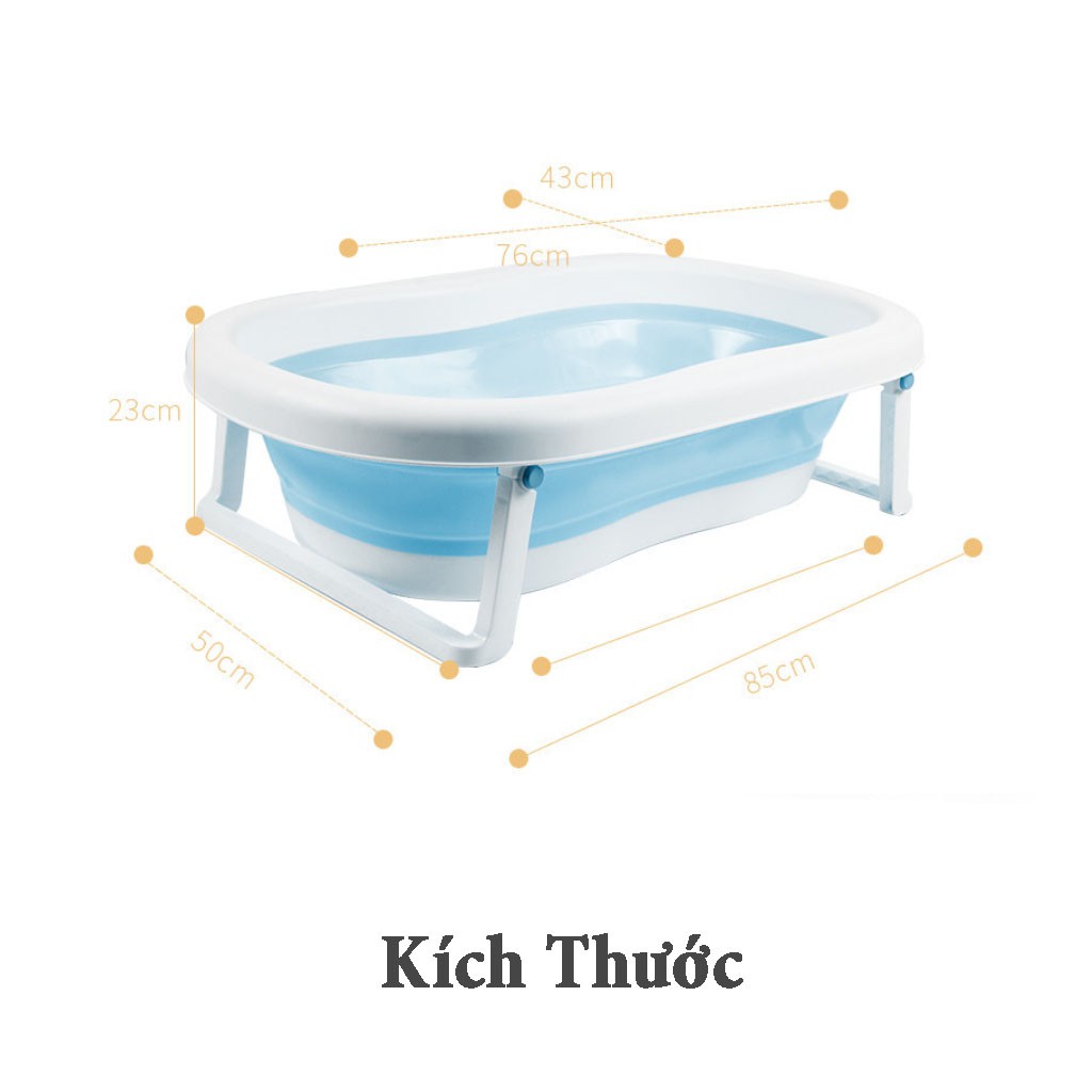 Chậu Tắm Gấp Gọn HANBEI Cho Bé Từ 0-3 Tuổi ( Combo Kèm Phao+Chậu Rửa Mặt )