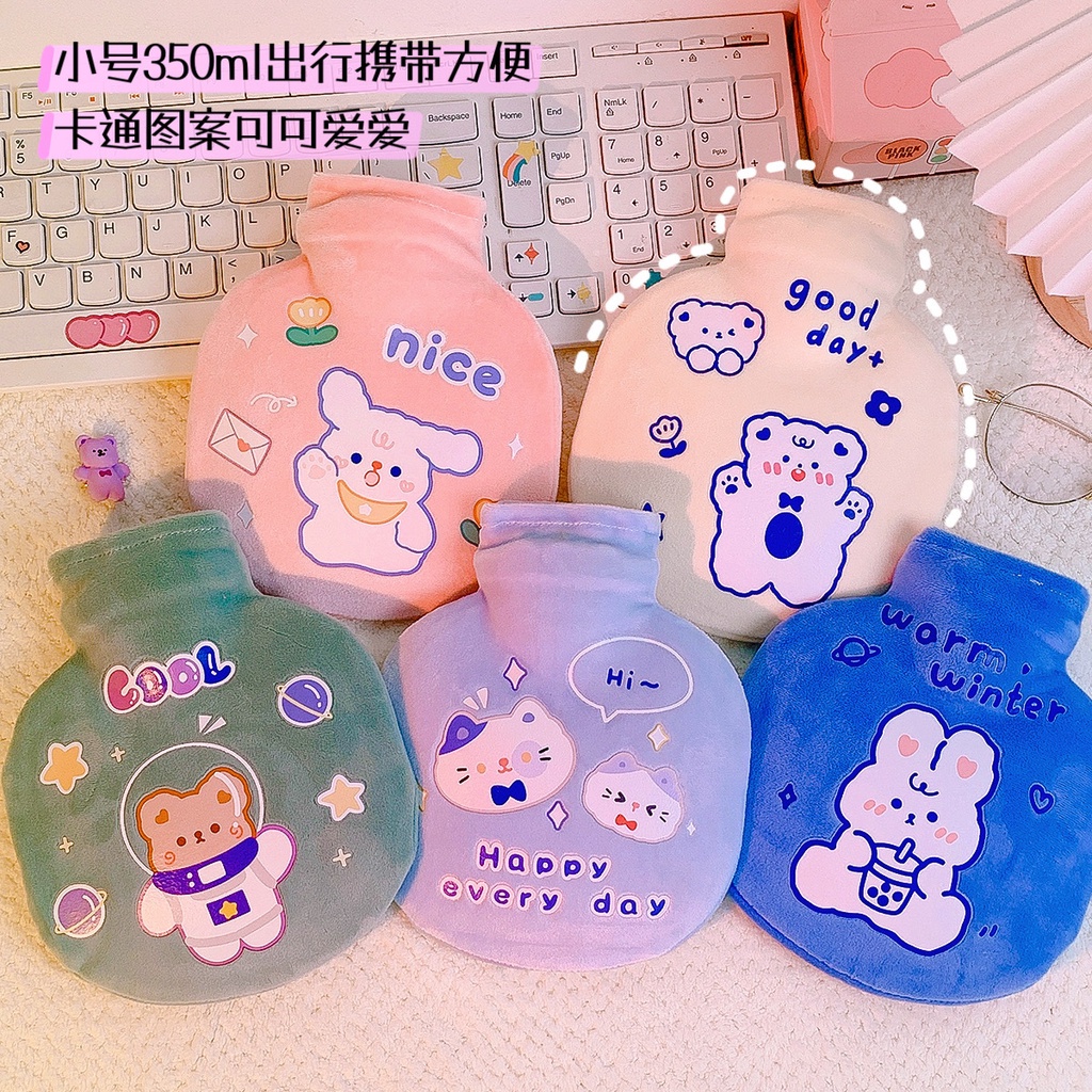 [Hàng mới về] Túi chườm nước nóng làm bằng cao su tự nhiên giữ ấm tay chân