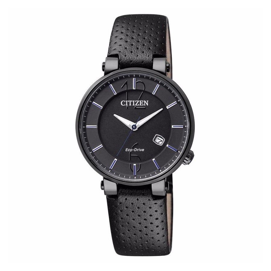 Đồng Hồ Nữ Citizen Dây Da EW1794-05E - Mặt Đen (Sapphire)