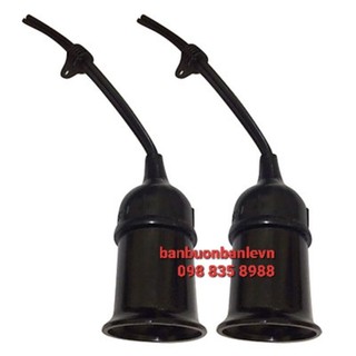 Bộ 2 đui đèn chống nước E27  lắp ngoài trời