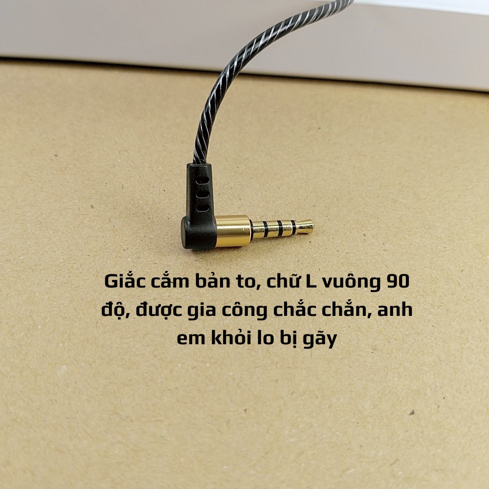 Tai nghe thời trang trẻ QKZ SK8, mic Hifi, Super Bass Rock, jack cắm vuông