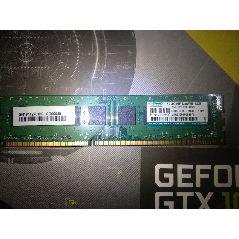 Ram DDR3 Kingmax 8gb bus 1600 bảo hành hãng
