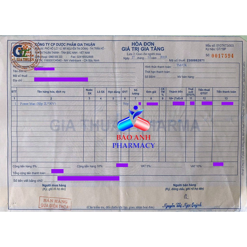 Viên uống tăng cường chức năng sinh lý Bổ thận tráng dương POWER MAN - Hộp 2 lọ x 30 viên