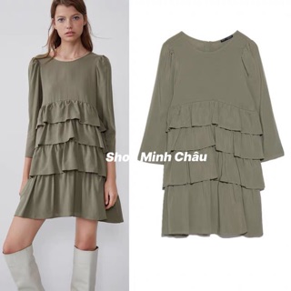 (Sẵn) Váy baby doll bèo tầng Zaarraa dư sịn