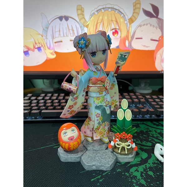 Mô Hình Nhân Vật Kanna Kamui Mặc Kimono 18CM Trong Phim no Maid Dragon