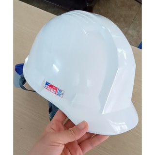 Mũ bảo hộ lao động Sseda IV mặt vuông màu trắng - Nhập khẩu Hàn Quốc