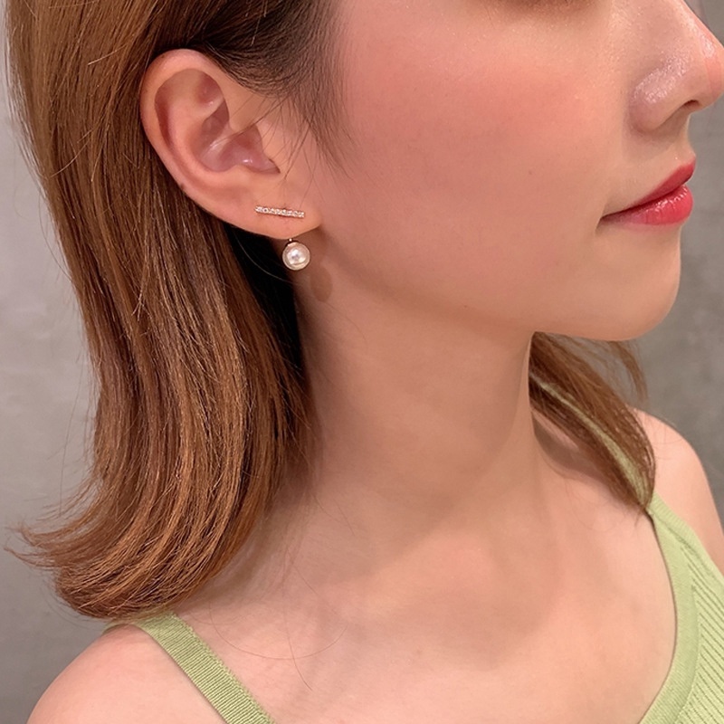 Khuyên tai mạ bạc 925 kiểu dáng xinh xắn có thể điều chỉnh kích cỡ