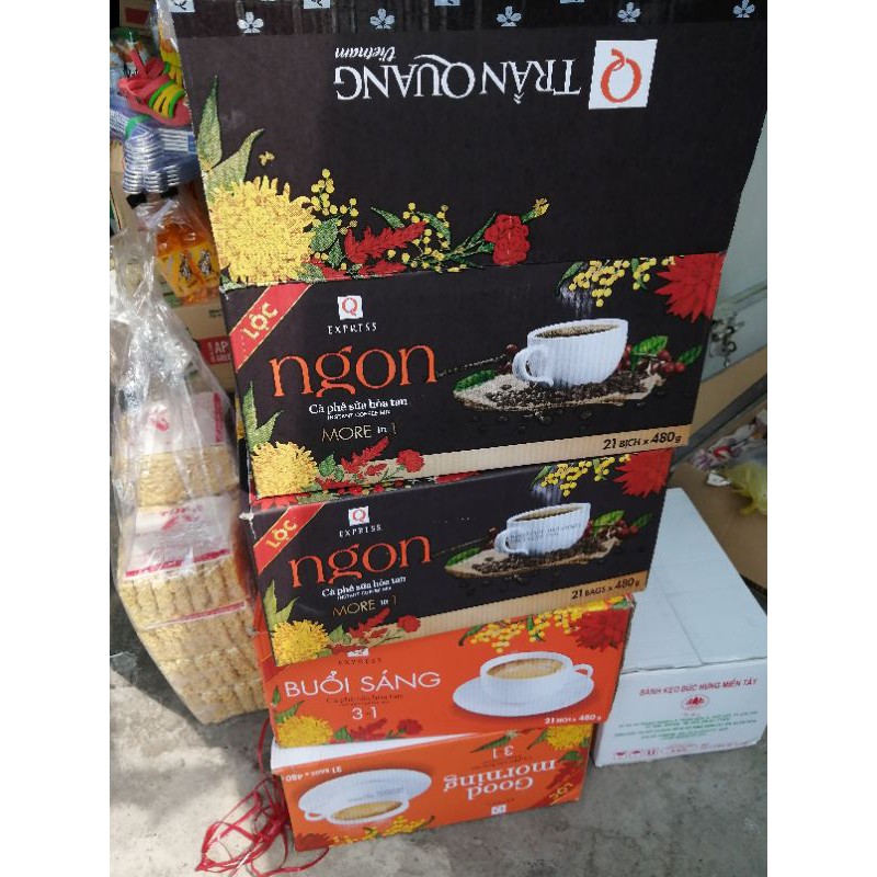 Cafe/Cà phê sữa ống-Ngon-Trần Quang 24 góix20g
