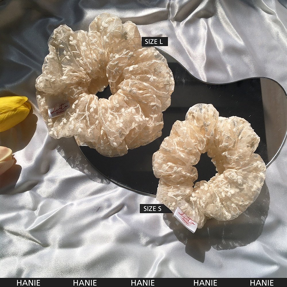 HANIE - Dây chun buộc tóc Ren Scrunchies Handmade