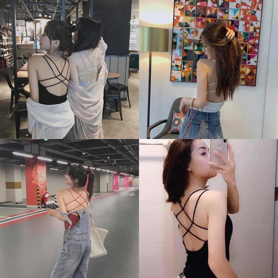 Áo 2 dây đan chéo có đệm ngực