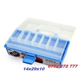 Hộp đựng dụng cụ câu cá 4 tầng.