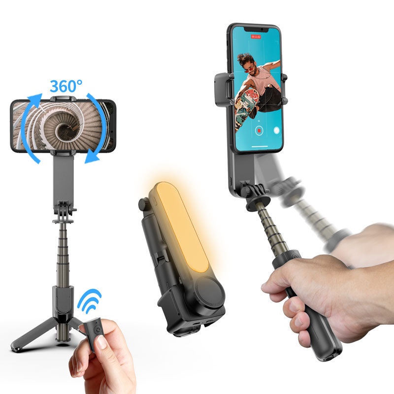 Gậy Selfie L09 Có Đèn Led Chống Rung Cho Iphone Android Bptz1