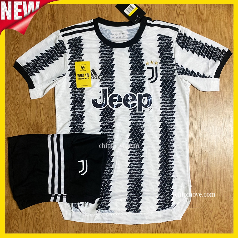 - Bộ áo bóng đá Juve Juventus trắng đen sân nhà hàng thái cao cấp