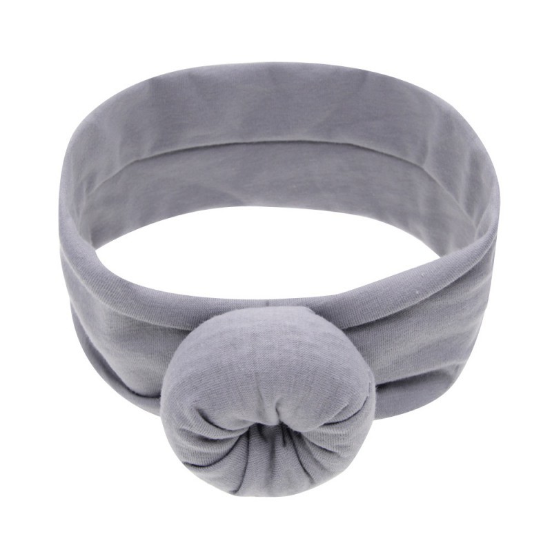 Băng đô phối nút buộc tròn xinh xắn cho bé