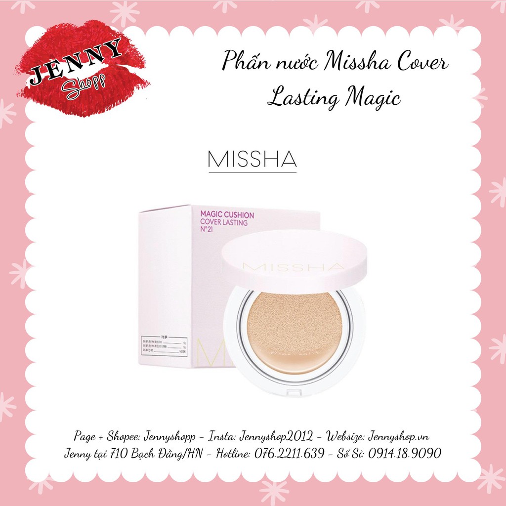 PHẤN NƯỚC MISSHA MAGIC CUSHION COVER LASTING SPF50 PA+++