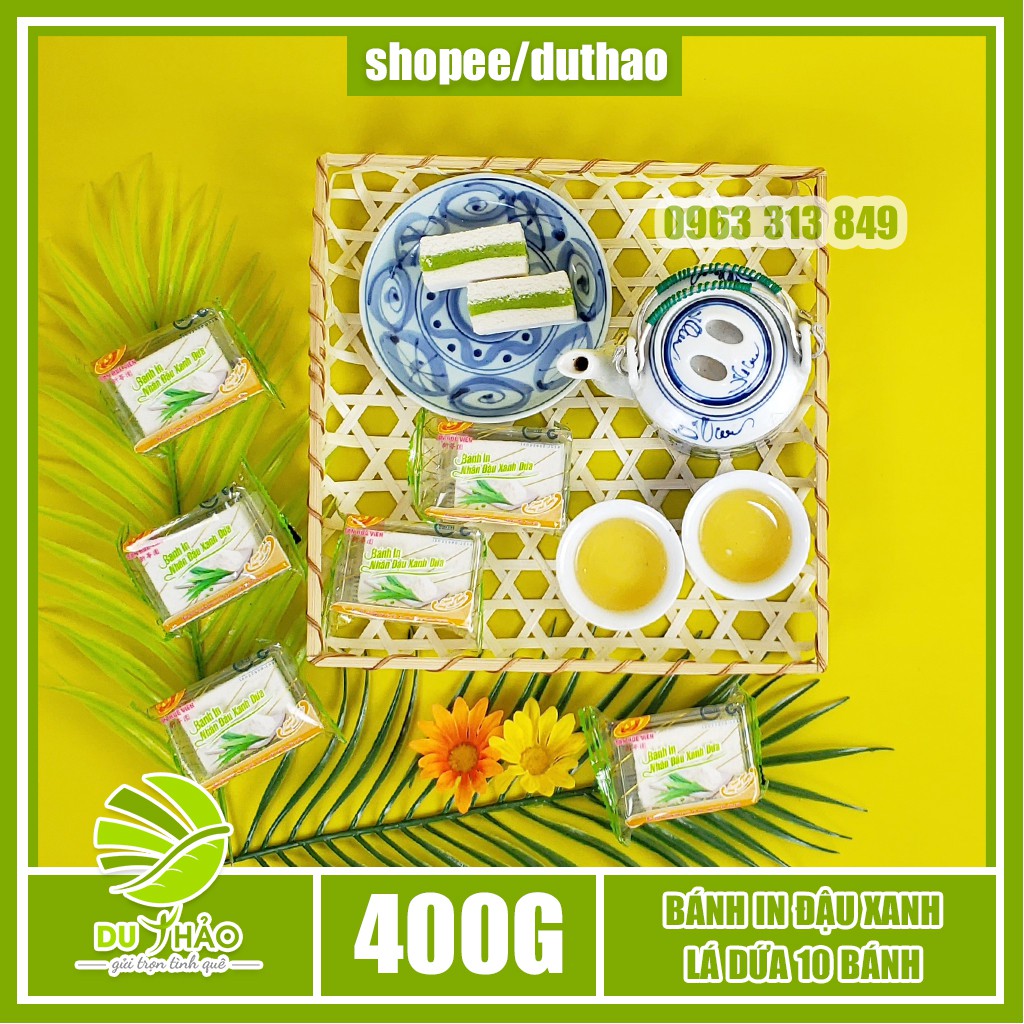 Bánh In đậu xanh lá dứa Tân Huê Viên 400g