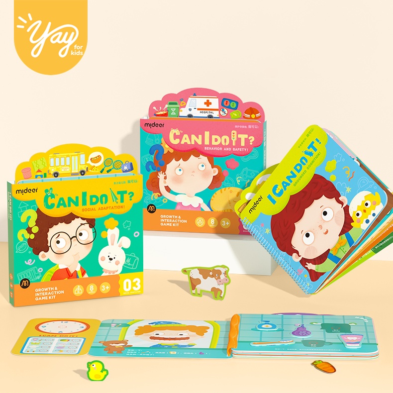 [4 CHỦ ĐỀ] Trò chơi S. Bận Rộn Cho Bé - Mideer