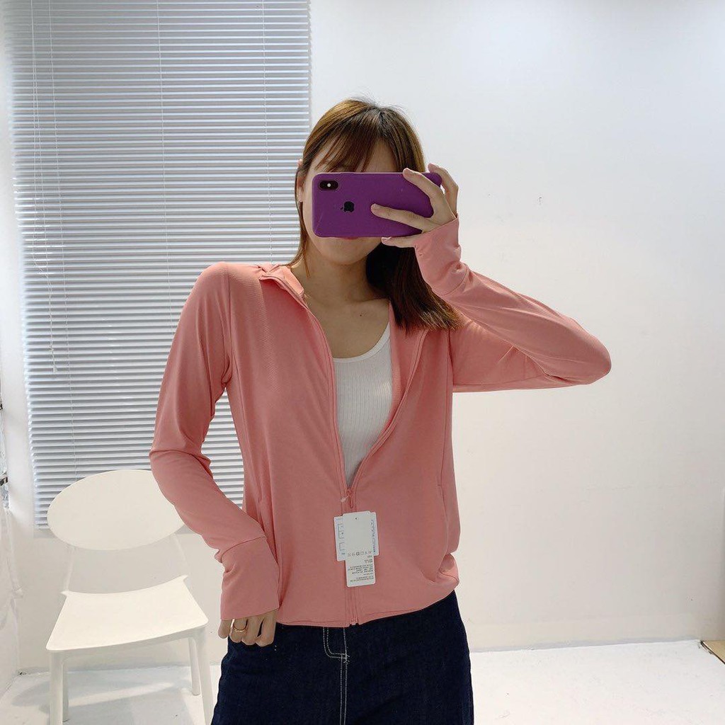 [Deal - Ngon]Áo khoác chống nắng nữ thời trang Cao Cấp dáng ngắn, vải Nhật thấm hút mồ hôi thoáng mát chống tia UV