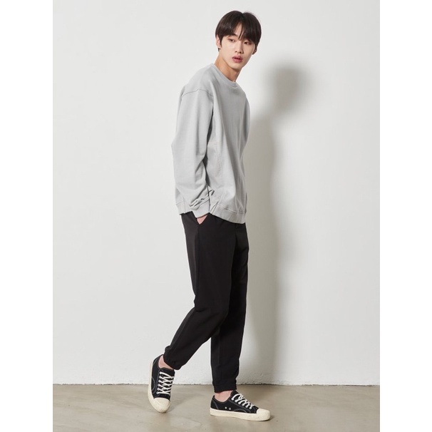 Áo nỉ sweater 8 seconds phối lớp chính hãng