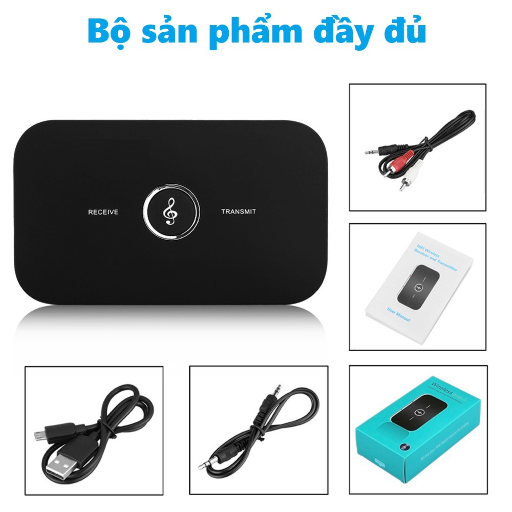 Bộ thu phát âm thanh không dây B6 - Thiết bị thu phát nhạc qua Bluetooth B6