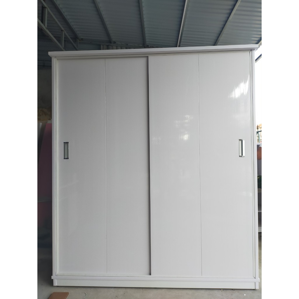 Tủ cánh lùa rộng 1.6m màu trắng - Tủ nhựa Hải Hậu - Chỉ giao tại Hải Hậu(Nam Định)
