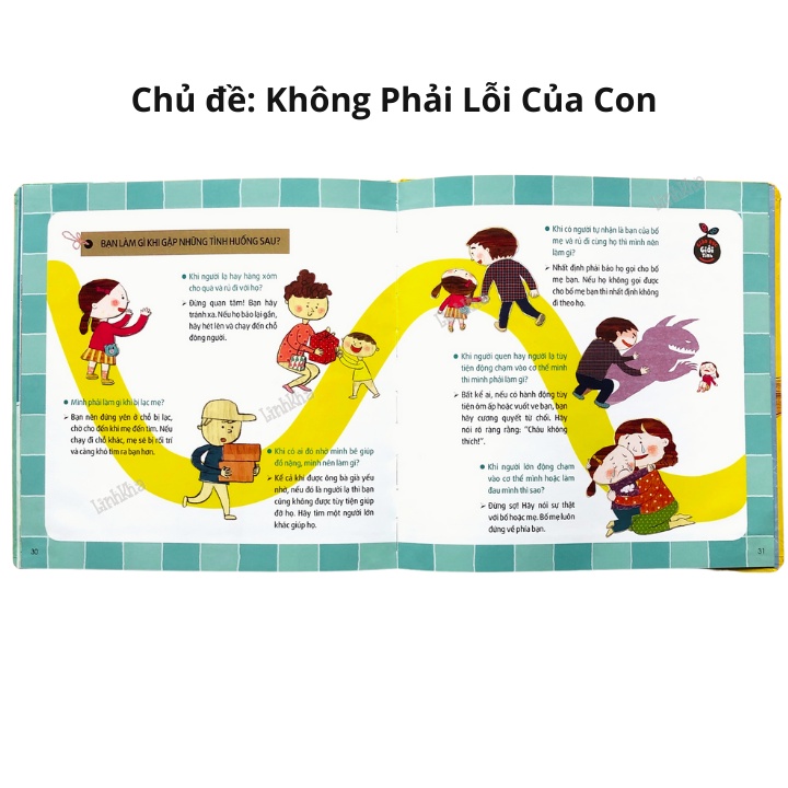 Sách Giáo Dục Giới Tính Không Phải Lỗi Của Con - Hướng Dẫn Bé Làm Gì Nếu Không May Bị Quấy Rối - Tân Việt
