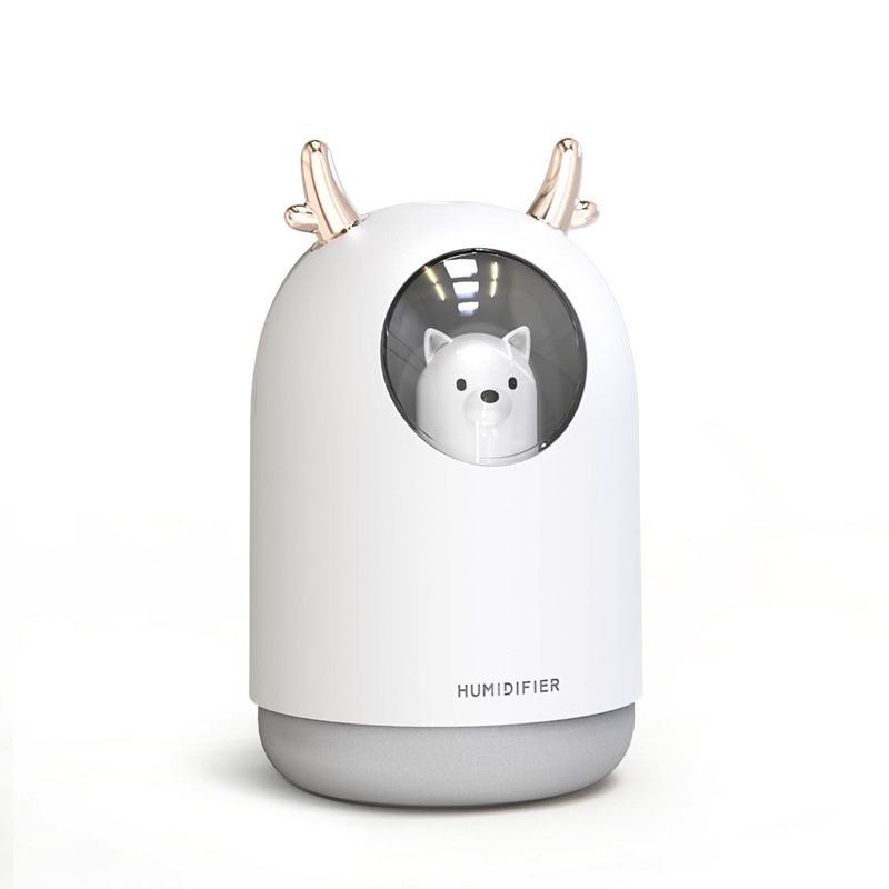 Máy phun sương Chú Gấu Humidifier đáng yêu tạo độ ẩm đèn led ngủ - Usb cho phòng điều hòa làm mát dịu