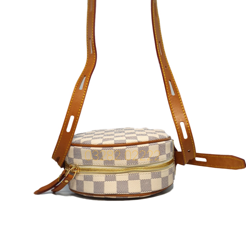 IV. Túi xách LV dáng tròn ô trắng si Nhật xịn sò