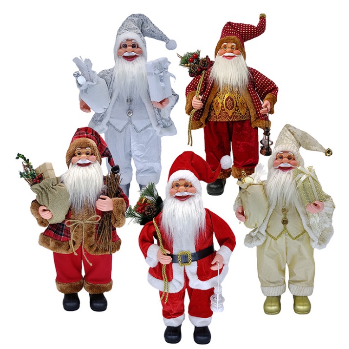 Ông Già Noel Đứng Cao 62cm Trang trí Cây Thông, Trang Trí Noel Giáng Sinh