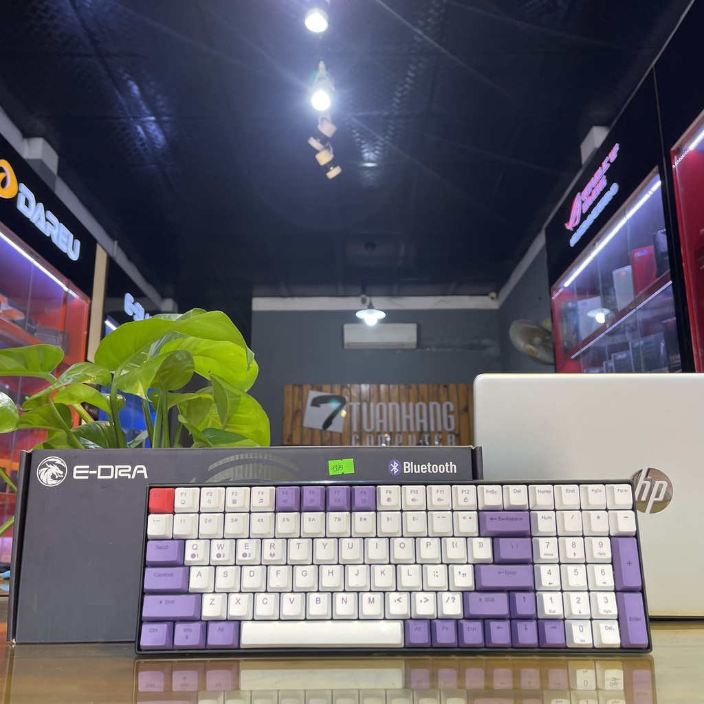 Bàn phím cơ không dây Edra EK396w