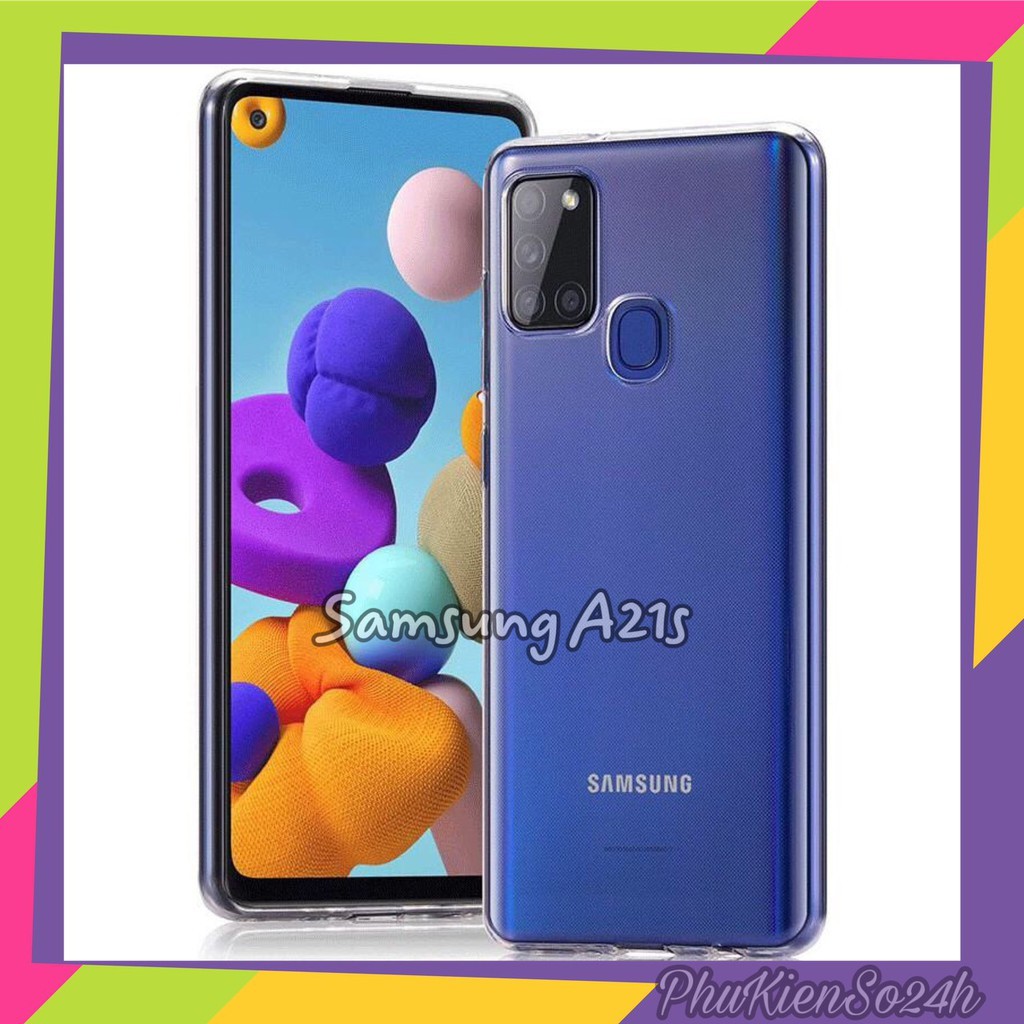 Ốp lưng dẻo trong suốt bảo vệ camera cho Samsung Galaxy A11/ A21S/ A31/ A51/ A71