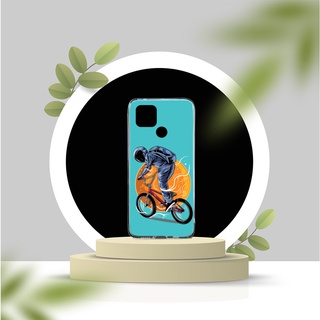 Ốp điện thoại trong không ố vàng cho Realme C25,C15,C12,7I,Narzo 20,Narzo 30A in hoạ tiết hoa văn- Hàng chính hãng