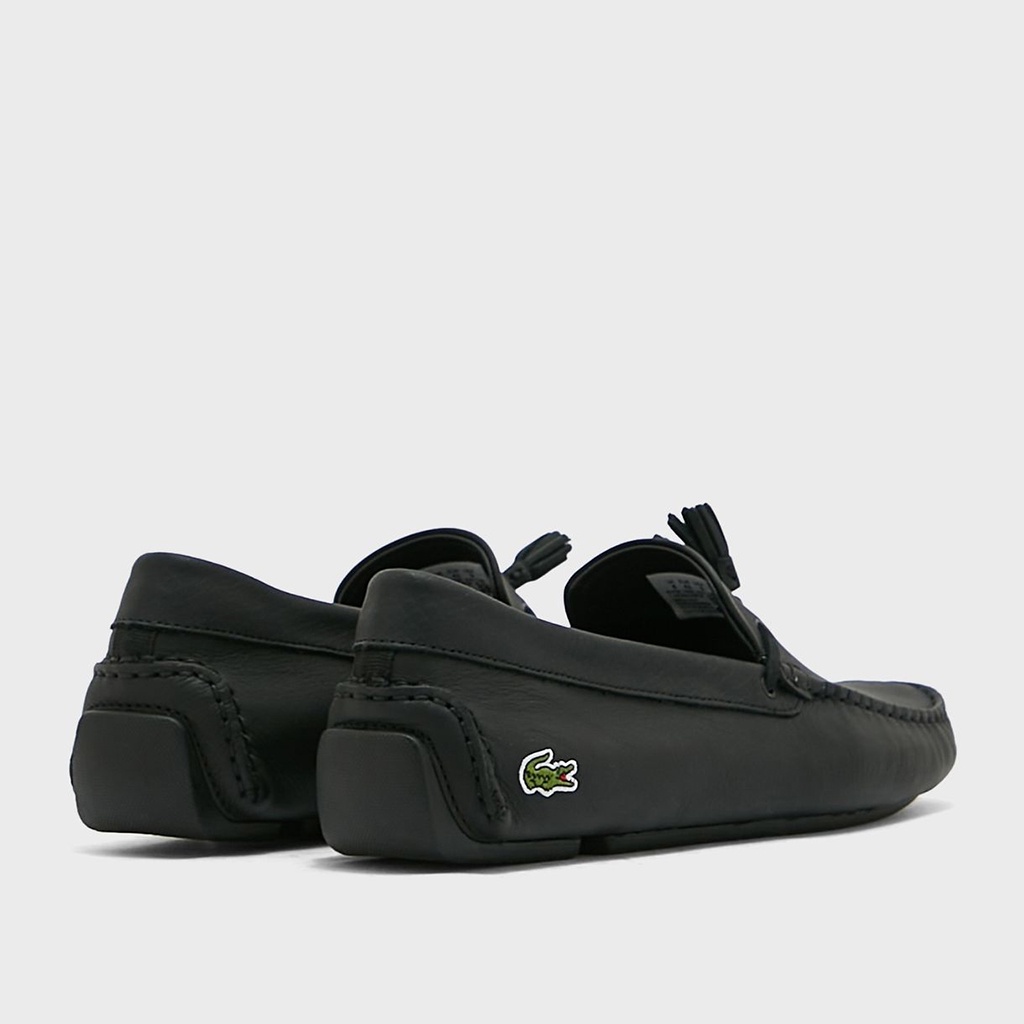 Giày lười nam Lacoste Piloter Tassel 0121 - Đen