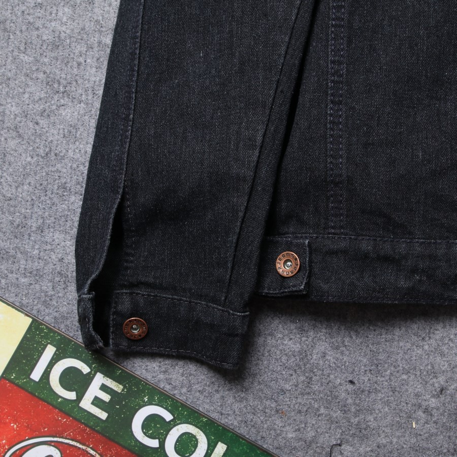 Áo khoác jean nam full đen DD264 Shop BB Jeans Panda