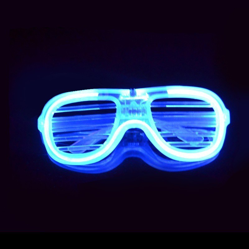Mắt kính đèn LED 3 chế độ kèm dây đeo và pin dùng cho các bữa tiệc