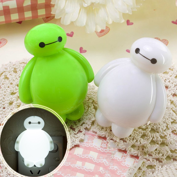 HCM - Đèn ngủ Baymax nhỏ gọn ánh sáng dịu có công tắc đóng mở chủ động