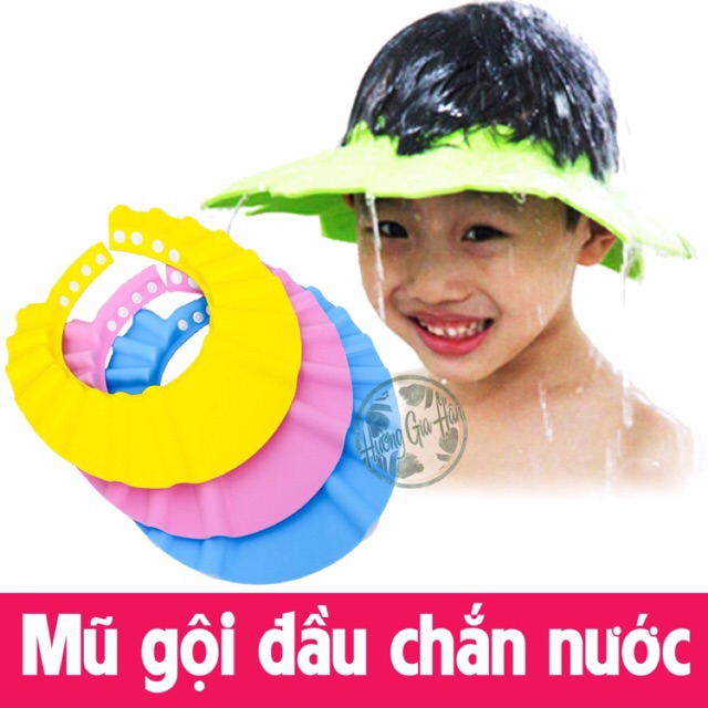 Mũ Tắm, Gội Đầu Chắn Nước Cho Bé Có Thể Tùy Chỉnh Kích Thước