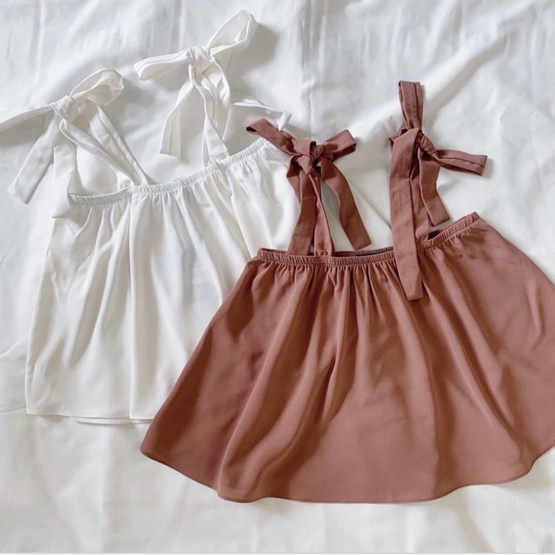 áo hai dây đũi trắng và hồng | BigBuy360 - bigbuy360.vn