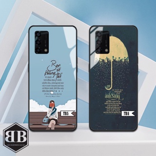 Ốp lưng kính cường lực Oppo A95 4G hình tâm trạng buồn