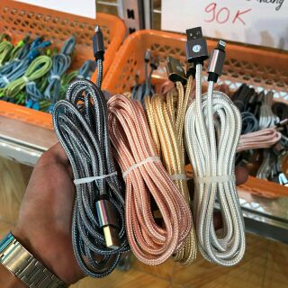 Cáp sạc bọc dù dài 3m