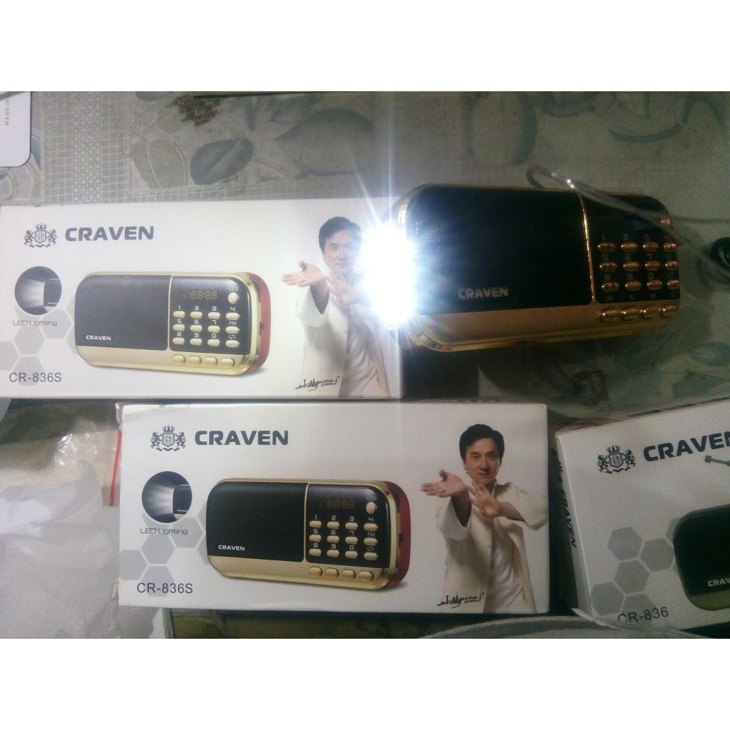 Đài nhe FM, nghe thẻ nhớ Craven CR - 836s kèm thẻ 8GB