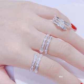 Nhẫn bạc nữ thời trang freesize chất liệu bạc s925 MS081